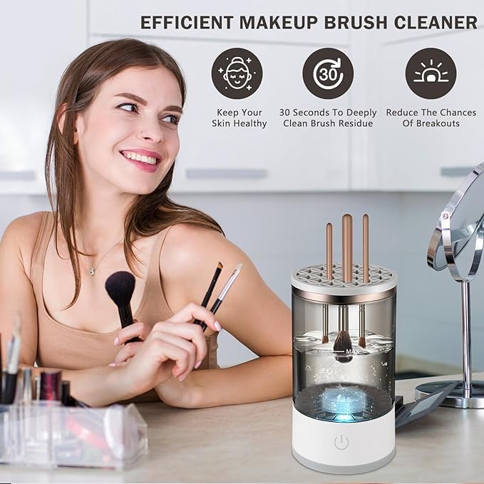 Electric Cosmetic Makeup Brush Cleaning Tool