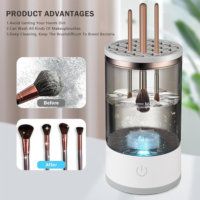 Electric Cosmetic Makeup Brush Cleaning Tool