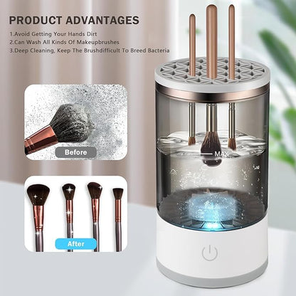 Electric Cosmetic Makeup Brush Cleaning Tool