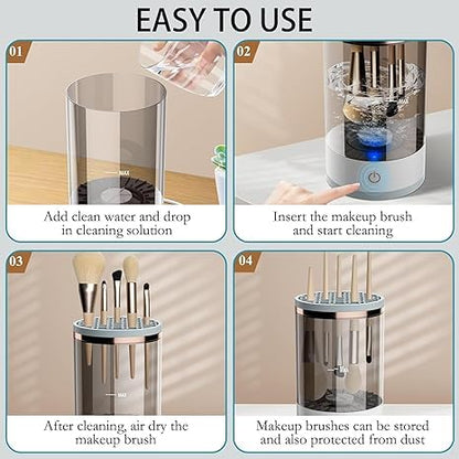 Electric Cosmetic Makeup Brush Cleaning Tool