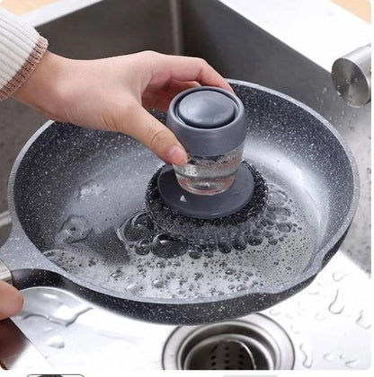 2 In 1 Liquid Soap Dispensing Brush (Pack of 2)