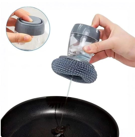 2 In 1 Liquid Soap Dispensing Brush (Pack of 2)