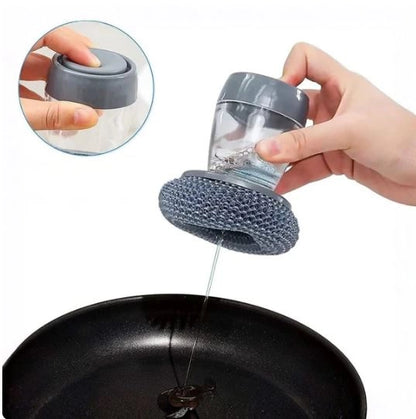 2 In 1 Liquid Soap Dispensing Brush (Pack of 2)